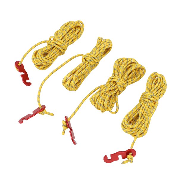 Tienda de Nylon A PrueBa de Viento, Cable de Campamento Ajustable A Prueba de Nylon, Longitud Ajustable de la Tira Reflectante para la Estructura de Fijació Del Dosel Del Dosel