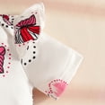 thumbnail image 5 of Tiijoy Newborn Girls Outfits Butterfly Print Short Sleeve Romper Jumper Dress Headband Set, Sizes 6-9M, 5 of 8