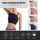 thumbnail image 2 of Sujetador deportivo para mujer de doble capa con espagueti cruzado inalámbrico acolchado para correr gimnasio, 2 of 8