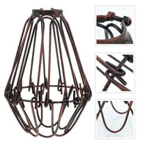 Masteelf Vintage Wire Cage Lampshade For Dining Room And Porch Decoration Metal Lampshade For Lighting Accessories Small Iron Art Lamp Shade For