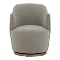thumbnail image 2 of SAFAVIEH Couture Christian Modern Boucle Solid Accent Chair, Light Grey, 2 of 6