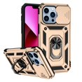 thumbnail image 4 of COM1950s Car Phone Mount, Clear Phone Case, Magnetic Car Finger Ring 3-In-1 Phone Case, Slide Camera Cover Phone Case with 360° Rotation Ring Stand for I-Phone 13/14/Pro/Pro, Phone Case Wallet, 4 of 4