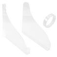 thumbnail image 4 of SHOWERORO 2Pcs Acrylic Bathroom Bathtub Splashing Guards Transparent with Adhesive for Water Splash Control, 4 of 8