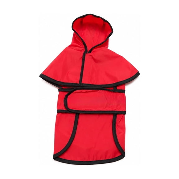 Dog Raincoat - Waterproof Rain Jacket with Hood and Full Coverage,Reflective Safety Strip,Adjustable Hooded Rain Coat,for Small,Medium & Large Dogs