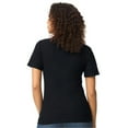 thumbnail image 5 of Gildan Softstyle Women's Pique Short Sleeve Polo Shirt GR648 in Black, M, 5 of 5