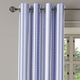 thumbnail image 3 of Ambesonne Striped Grommet Curtain, Nautical Anchor, 50" x 54", Lilac Purple, 3 of 6