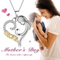 thumbnail image 2 of Beautlace 925 Sterling Silver Mother Necklace Pendant for Women,Love Heart Mom Necklace Birthday Mother's Day Gifts Jewelry Gift for Mom, 2 of 6