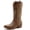 25YY08 Camel, variant on GLOBALWIN Cowboy Boots For Women Comfortable Cowgirl Boots For Daily Wear, Work & Travel Square Toe Fall Boots With Low Heel And Easy Side Zipper Versatile Mid Calf Boots For Women Camel Size 9.5M