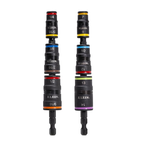 Klein Tools Impact-Rated Flip Socket Set Sae And Metric