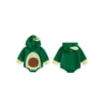 thumbnail image 2 of RUINIXCW Newborn Baby Halloween Avocado Costume Infant Baby Boy Girl Halloween Cosplay Outfit Spring Fall Winter Waffle Long Sleeve Hooded Zip Romper, 2 of 10