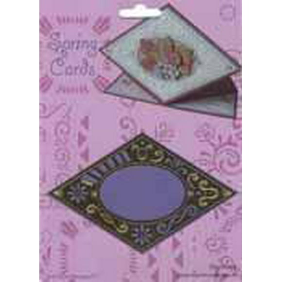 Spring Card Template - oval/diamond