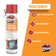 thumbnail image 5 of Kraken Bond Extreme Orange Fire Block Foam, 24 oz Straw Polyurethane Sealant, 1 Pack, 5 of 6