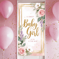 thumbnail image 6 of Floral Design Baby Shower Banner Pink Theme Sweet Baby Girl Backdrop for Newborn Party Gender Reveal Event Decoration, 6 of 7