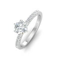 thumbnail image 3 of Certified 1.25 Carat TW Round Natural Diamond Engagement Rings in 14k White Gold, 3 of 5