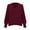 Red, variant on Duoif Sweaters for Women Trendy Women's Casual Long Sleeve Sweaters Choker Neck Cut Out Fall Pullover Sweaters Oversized Drop Shoulder Knit Tops Women's Sweaters Womens Tops Grey L