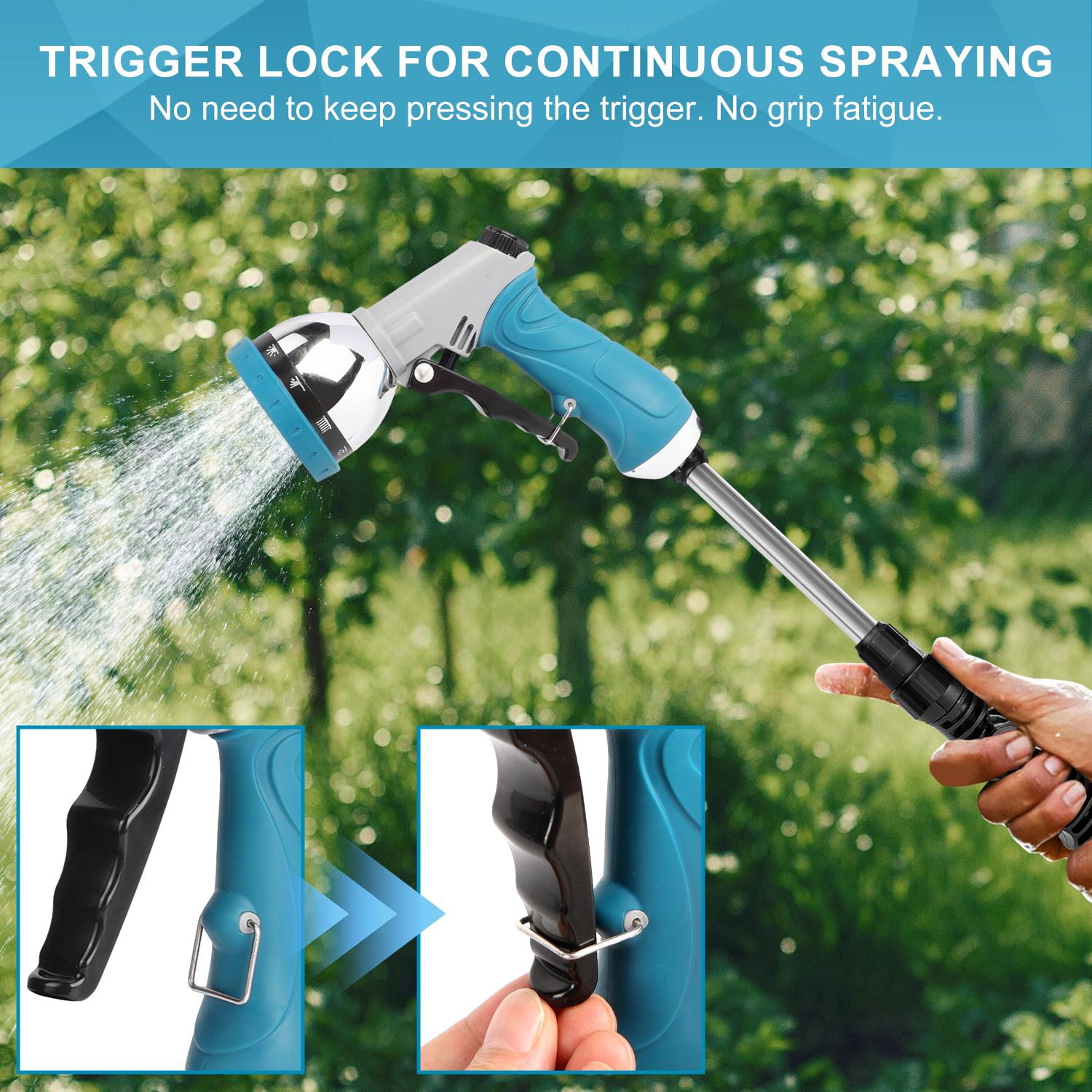 Teblint 2-Pack Heavy-Duty Garden Hose Nozzles photo 4