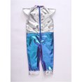thumbnail image 4 of Hansber Infant Baby Alien Outfit 2-Pieces Sleeveless Shiny Metallic Jumpsuit with Antenna Headband Blue 18-24M, 4 of 7