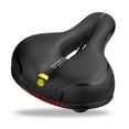 thumbnail image 1 of Tignapoo New Wide Bike Saddle for Enhanced Comfort - Ergonomic PU Leather Cushion with Shock Absorption, Breathable Design, Available in Vibrant Yellow and Other Colors, Ideal for Long Rides, 1 of 7