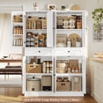thumbnail image 4 of Homfa 70.8'' Tall Kitchen Pantry Storage Cabinet with Door Racks & Drawers, Modern 8 Doors Food Pantry Cabinet for Dining Room, Living Room, White, 4 of 7