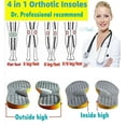 thumbnail image 5 of Corrective insoles for men and women with beautiful legs, O/XO-shaped legs, eversion of calf muscles, inversion of feet, outward toe-spreading, and wear on the outer side of shoes（length27.9cm), 5 of 5