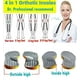 thumbnail image 3 of Women Men Posture Correcting Orthotic Insoles 4 in 1 Gel Insoles Flat feet Arch Support Orthopedic overpronation Supination Plantar Fasciitis Metatarsalgia X/O Valgus Varus （length24.5cm), 3 of 5