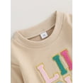 thumbnail image 4 of Baby Girl Little Sister Onesie Newborn Outfit Sweatshirt Romper Toddler Fall Long Sleeve Cute Bodysuit Clothes, 4 of 8