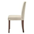thumbnail image 6 of Side Dining Chair, Set of 2, Fabric, Wood, Beige, Modern Contemporary Urban Design, Kitchen Room Cafe Bistro Restaurant Hospitality, 6 of 9