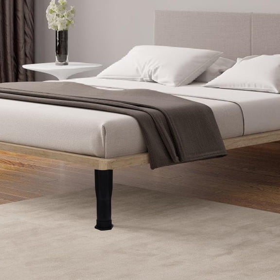 LOLIPPYY 4-Pack Adjustable Bed Frame Support Legs, Heavy Duty Black Replacement Legs for Strong Load Bearing