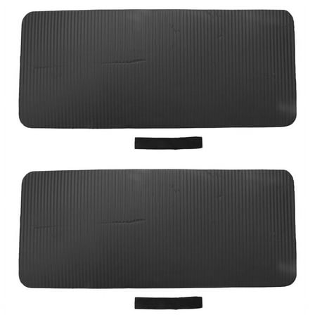 ! 2X Pilates Workout Mat Thick 60X25X1.5cm Yoga Knee Pad Cushion Extra Support for Knees Wrists Elbows Black