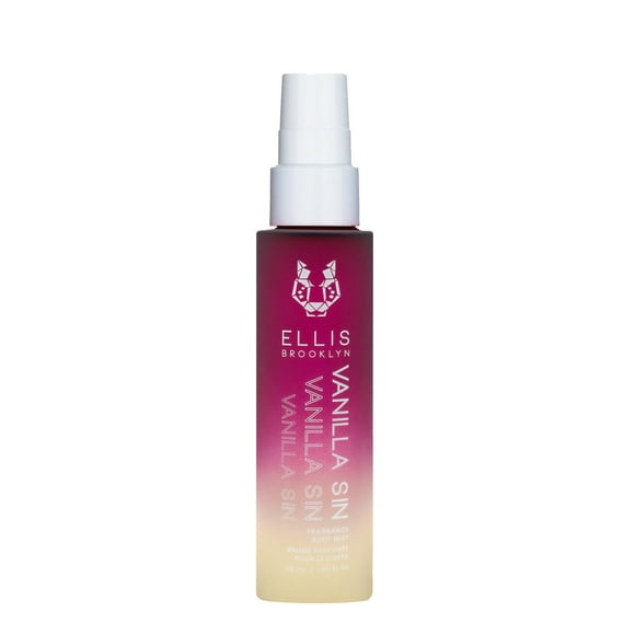 Ellis Brooklyn Brume pour Cheveux et Corps Vanille SIN - Parfum Gourmand à la Cerise Noire, Freesia Frais, & Vanille Bourbon, Parfum Vegan Fabriqué aux États-Unis