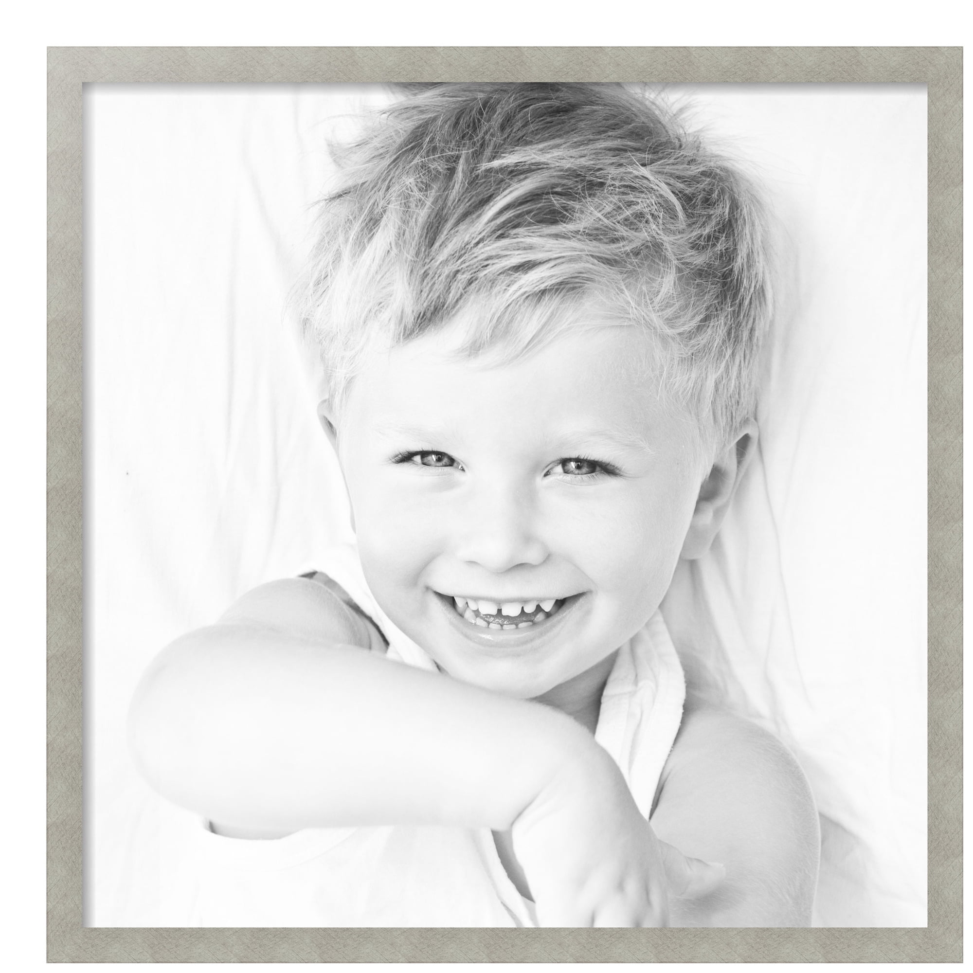 ArtToFrames 30" x 30" Classic Silver Picture Frame, 30x30 inch Gray MDF Poster Frame (WOM-4499),  Pack