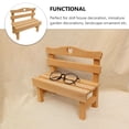 thumbnail image 3 of 1pc Decorative Mini Bench Porch Chair Miniature Landscape Bench Home Decocration, 3 of 9