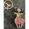 thumbnail image 2 of Cat Keychain Pink Rhinestone, 2 of 4