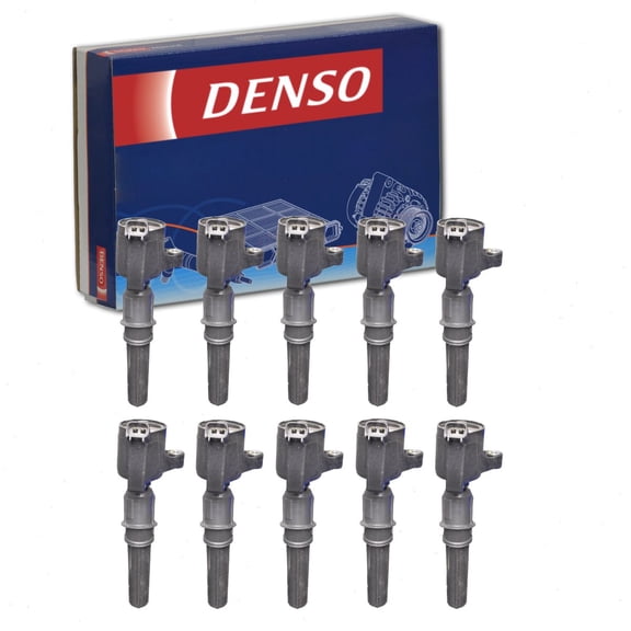 10 pc DENSO Direct Ignition Coils compatible with Ford F-250 Super Duty 6.8L V10 1999-2004