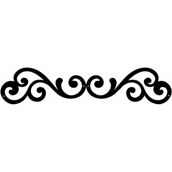 Metal Scroll Wall Art Traditional Iron Medallion Wall Decor Accent for Hallway Porch Above Door