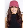 thumbnail image 2 of HSHDLDF Ponytail Baseball Hat Distressed Retro Washed Womens Twill, 2 of 7