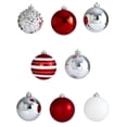thumbnail image 3 of Nearly Natural Red Round Glass Ball Ornaments, 64 Count (3.00"), 3 of 5