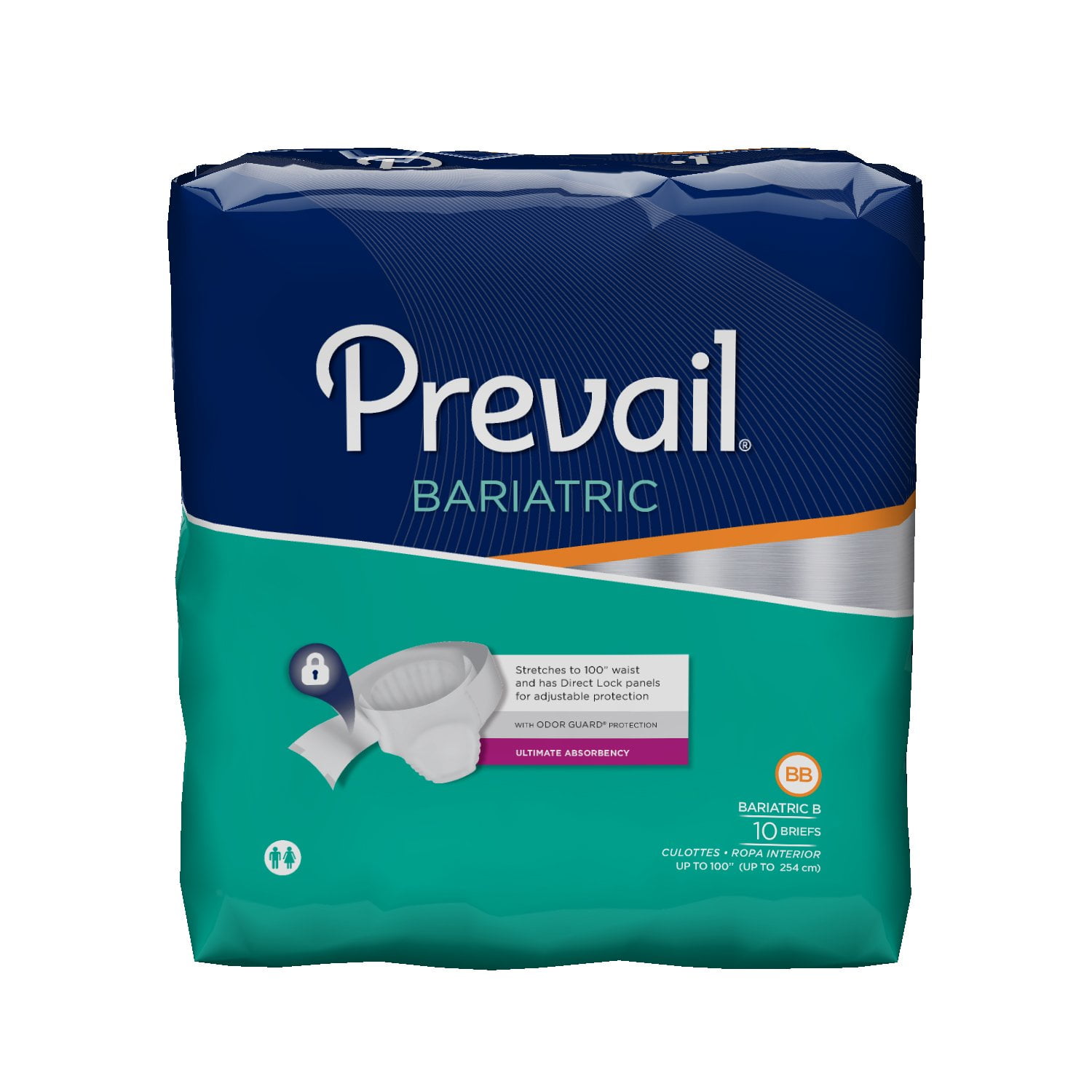 Prevail Prevail Bariatric Incontinent Brief PV094 BB 3XLarge Pack