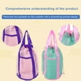 thumbnail image 6 of Mesh Beach Bag Shell Bag Seashell Bag Sand Toy Mesh Bag Shell Collecting Bags Totes Drawstring Closure for Boys and Girls, 6 of 10