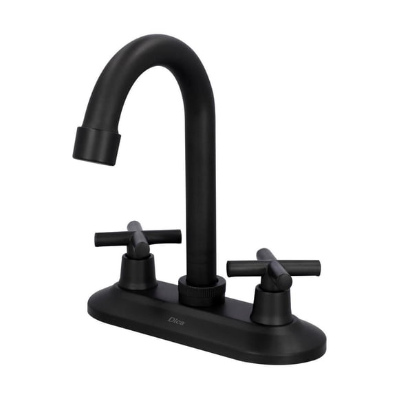 Mezcladora Para Lavabo Dica 10.16 Cm Negro Mate