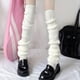 thumbnail image 2 of 1 par de mallas por encima de la rodilla para mujer, de punto, de tubo largo para otoño e invierno, puños para botas a prueba de viento para exteriores, color negro oso de fresa Electrónica, 2 of 4