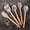 Khaki, variant on 5pc Silicone Utensil Set, Kitchen Utensil Set, Safety Cooking Utensils Set, Non-Stick Cooking Utensils Set With Wooden Handle, Washable Modern Cookware, Kitchen Stuff, Kitchen Gadgets
