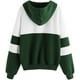 thumbnail image 2 of Sudadera de manga larga con capucha y forro polar con bloques de colores para mujer Fokelyi WMZY-661-3, 2 of 7