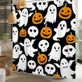 thumbnail image 2 of Tchckioa 72x72 Inch Shower Curtain,Privacy Protection Waterproof Hooks Bath Curtain for Bathtub,Halloween Ghost, 2 of 6