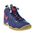thumbnail image 2 of Nike Air Foamposite Pro Big Kids' Shoes Blue Void-University Red  644792-405, 2 of 6