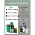 thumbnail image 2 of Extractor de jugos Juilist de boca ancha de 3 pulgadas 3 velocidades motor 400 W verde, 2 of 5