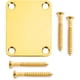 thumbnail image 1 of Placa de mástil de guitarra eléctrica con 4 tornillos para accesorios de repuesto de guitarra, 1 of 8