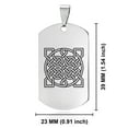 thumbnail image 2 of Stainless Steel Celtic Sailor's Knot Dog Tag Pendant Necklace, 2 of 3
