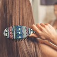 thumbnail image 3 of Multicolor Christmas Pattern Hair Brush,Girls Detangling Hair Brush,Glide Through Tangles with Ease for Wet & Dry Hair,8.8"X2.8", 3 of 7