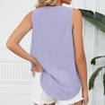 thumbnail image 7 of Idoravan Tank Tops for Women Fashion Women's Ladies V Neck Lace ing Tops Solid Color Sleeveless Blouse Vest, 7 of 7